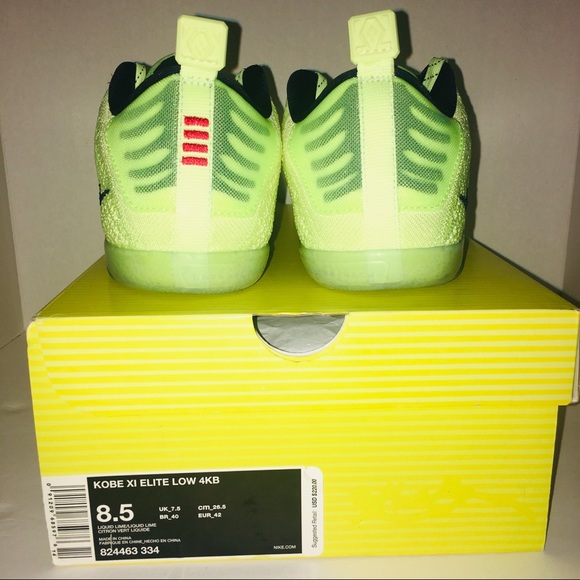 😍SOLD🥳NIKE KOBE 8.5 ELITE LIQUID LIME SNEAKER - Picture 6 of 8
